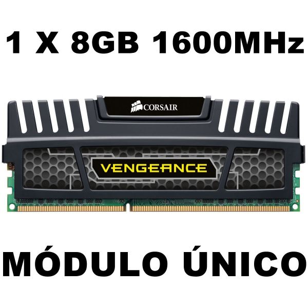 Memória Corsair Vengeance 1 X 8gb Ddr-3 1600mhz Computador